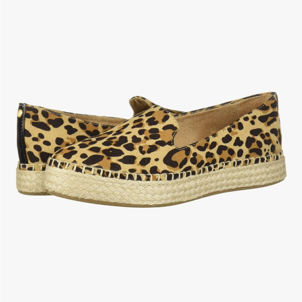 Dr Scholl’s Find Me Leopard Print Espadrille loafers